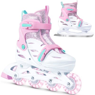 Cariboo Ballerina 2w1 Rolko-łyżwy dziecięce z kółkami LED Cariboo Ballerina 2w1 Rolko-łyżwy dziecięce z kółkami LED