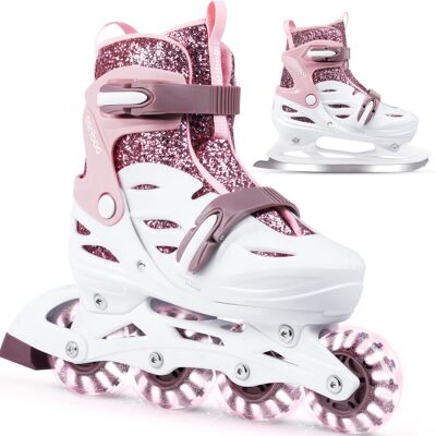 Cariboo Ballerina 2w1 Rolko-łyżwy dziecięce z kółkami LED Cariboo Ballerina 2w1 Rolko-łyżwy dziecięce z kółkami LED