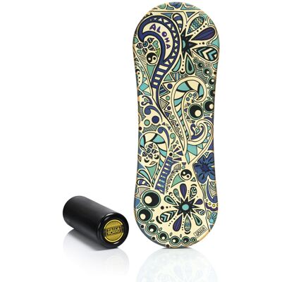 Deska do balansowania TRICKBOARD ALOHA (Deska + Czarny wałek) - TÜV Deska do balansowania TRICKBOARD ALOHA (Deska + Czarny wałek) - TÜV