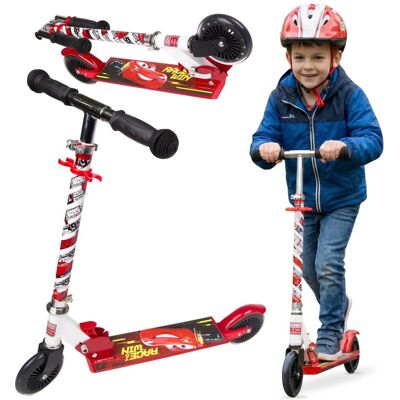 sarcia.eu DISNEY CARS Hulajnoga dwukołowa Z HAMULCEM do 50kg, składana, REGULOWANA dla dzieci 6+ sarcia.eu DISNEY CARS Hulajnoga dwukołowa Z HAMULCEM do 50kg, składana, REGULOWANA dla dzieci 6+