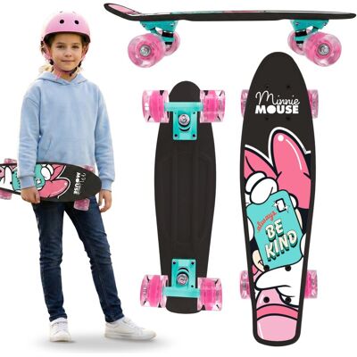 sarcia.eu DISNEY MINNIE Dziecięca deskorolka FISZKA 55cm, antypoślizgowa deska, lekka, STABILNA od 20-50kg sarcia.eu DISNEY MINNIE Dziecięca deskorolka FISZKA 55cm, antypoślizgowa deska, lekka, STABILNA od 20-50kg