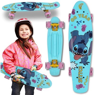 Seven DISNEY Stitch Dziecięca deskorolka deska FISZKA 55cm, antypoślizgowa, lekka, STABILNA do 50 kg Seven DISNEY Stitch Dziecięca deskorolka deska FISZKA 55cm, antypoślizgowa, lekka, STABILNA do 50 kg