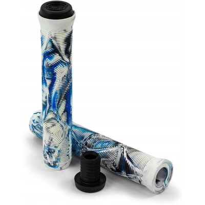 Slamm Scooters Gripy do hulajnogi wyczynowej Slamm Team Swirl Bar Grips Arctic Blue 165 mm Slamm Scooters Gripy do hulajnogi wyczynowej Slamm Team Swirl Bar Grips Arctic Blue 165 mm