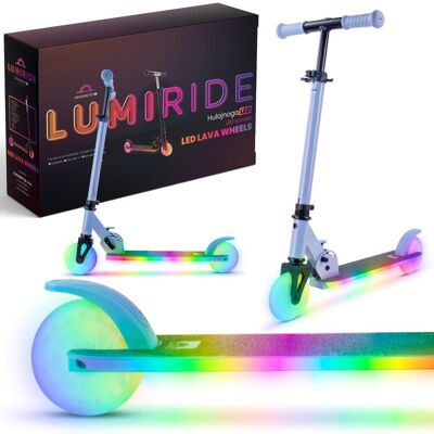 Hulajnoga Dwukołowa Dla Dzieci Składana Regulowana Lumiride Led 7 Kolorów 20 Programów Niebieski Sun Baby Hulajnoga Dwukołowa Dla Dzieci Składana Regulowana Lumiride Led 7 Kolorów 20 Programów Niebieski Sun Baby