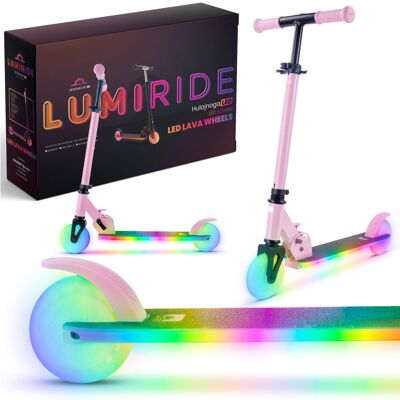 Hulajnoga Dwukołowa Dla Dzieci Składana Regulowana Lumiride Led 7 Kolorów 20 Programów Różowy Sun Baby Hulajnoga Dwukołowa Dla Dzieci Składana Regulowana Lumiride Led 7 Kolorów 20 Programów Różowy Sun Baby