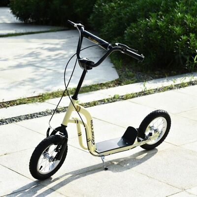 Yulinland Hulajnoga dziecięca HOMCOM Tretroller z regulowaną kierownicą, dużymi kołami i hamulcem ręcznym, Kickscooter 12 cali, Cityroller dla chłopców i dzie.. Yulinland Hulajnoga dziecięca HOMCOM Tretroller z regulowaną kierownicą, dużymi kołami i hamulcem ręcznym, Kickscooter 12 cali, Cityroller dla chłopców i dzie..