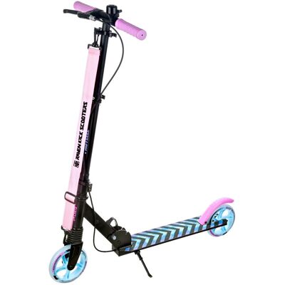 Hulajnoga RAVEN Pastelle Black/Pink 145mm amortyzacja hamulec dzwonek Hulajnoga RAVEN Pastelle Black/Pink 145mm amortyzacja hamulec dzwonek