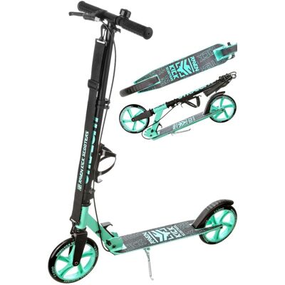 Hulajnoga Składana Raven Straight Black/Mint 200mm z hamulcem Hulajnoga Składana Raven Straight Black/Mint 200mm z hamulcem