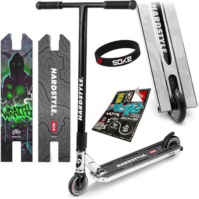 Hulajnoga wyczynowa Soke Box SCS ABEC-9 Max Deck 140x553mm XXL zestaw chrom Hulajnoga wyczynowa Soke Box SCS ABEC-9 Max Deck 140x553mm XXL zestaw chrom