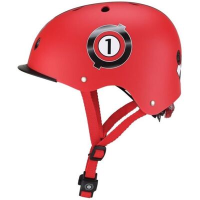 Kask Globber Elite Lights Jr 507 (Kolor Czerwony) Kask Globber Elite Lights Jr 507 (Kolor Czerwony)