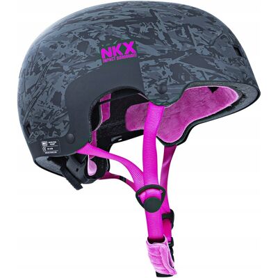 inna (Inny) Kask Na Deskorolkę Hulajnogę NKX Brain Saver BCP Czarno-RóżowyNowy L inna (Inny) Kask Na Deskorolkę Hulajnogę NKX Brain Saver BCP Czarno-RóżowyNowy L