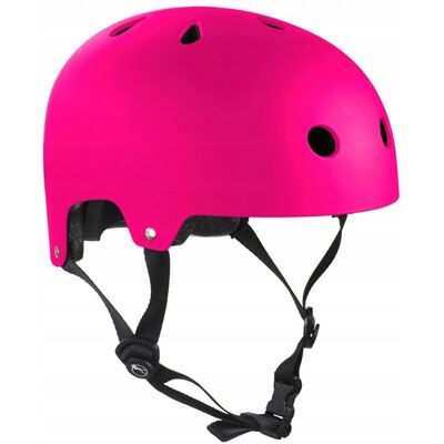 Kask na Deskorolkę Hulajnogę Rolki SFR Essentials Helmet Różowy Fluo L/XL Kask na Deskorolkę Hulajnogę Rolki SFR Essentials Helmet Różowy Fluo L/XL