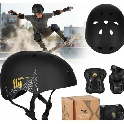 NILS EXTREME KASK ROWEROWY DZIECIĘCY REGULOWANY OCHRANIACZE S ZESTAW NA DESKOROLKĘ NILS EXTREME KASK ROWEROWY DZIECIĘCY REGULOWANY OCHRANIACZE S ZESTAW NA DESKOROLKĘ