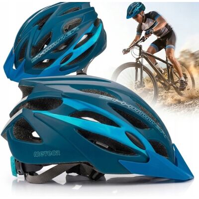 KASK ROWEROWY METEOR SHIMMER M 55-58 CM LEKKI IN-MOLD REGULOWANY KASK ROWEROWY METEOR SHIMMER M 55-58 CM LEKKI IN-MOLD REGULOWANY