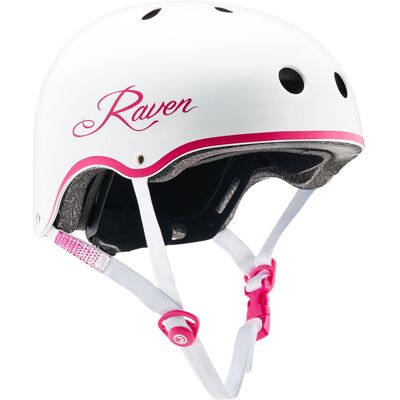 Kask Skateboardowy Raven Essto White/Pink S (52-55Cm) Kask Skateboardowy Raven Essto White/Pink S (52-55Cm)
