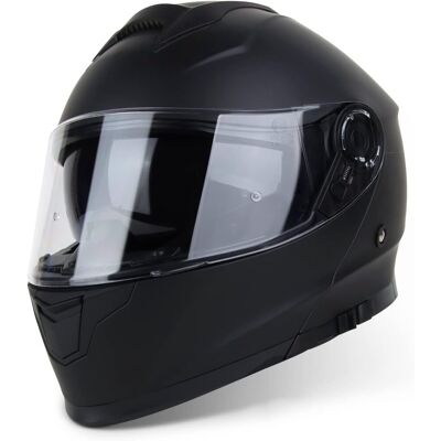 Kask szczękowy VINZ Santiago M 57-58cm Matowa czerń PINLOCK Kask szczękowy VINZ Santiago M 57-58cm Matowa czerń PINLOCK