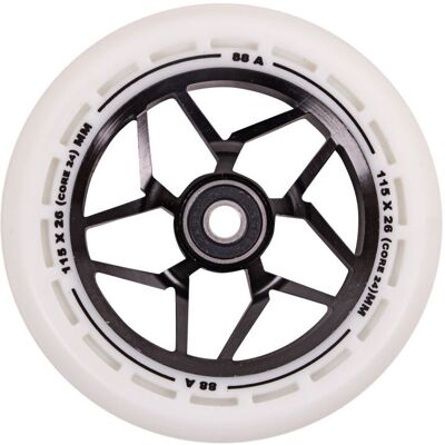 Kółka do hulajnogi LMT L Wheel 115 mm z łożyskami ABEC 9, Czarny/Czarny Kółka do hulajnogi LMT L Wheel 115 mm z łożyskami ABEC 9, Czarny/Czarny