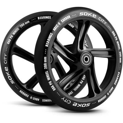 GLOBAL INCOME Kółka do hulajnogi miejskiej Soke 200mm ABEC-9 GLOBAL INCOME Kółka do hulajnogi miejskiej Soke 200mm ABEC-9