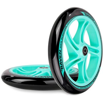 Kółka Do Hulajnogi Raven Anabel Black/Mint 200Mm 2Szt Kółka Do Hulajnogi Raven Anabel Black/Mint 200Mm 2Szt