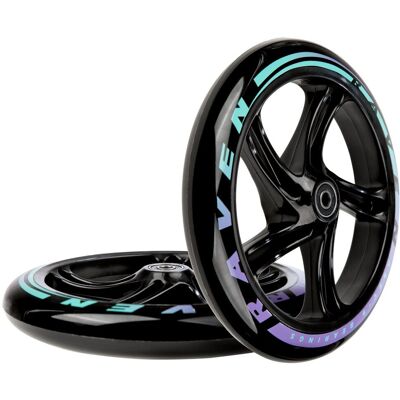 Kółka do hulajnogi RAVEN Celia Black 200mm 2szt Kółka do hulajnogi RAVEN Celia Black 200mm 2szt