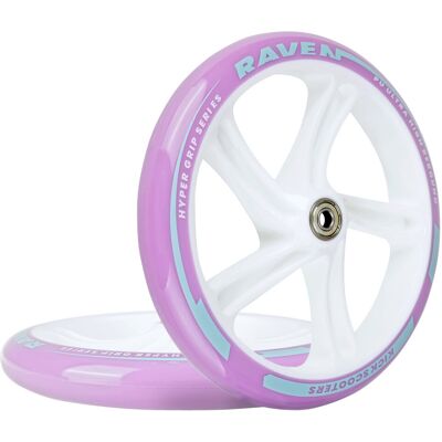 Kółka do hulajnogi RAVEN Estelle PRO White Neo Chrome 200mm 2szt Abec-9 Kółka do hulajnogi RAVEN Estelle PRO White Neo Chrome 200mm 2szt Abec-9