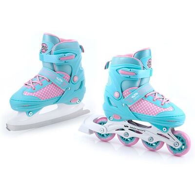 LILY 2w1 ŁYŻWY + ROLKI regulowane SMJ sport 38-41 LILY 2w1 ŁYŻWY + ROLKI regulowane SMJ sport 38-41