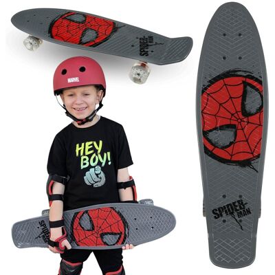 MARVEL Spider-Man MŁODZIEŻOWA deskorolka deska FISZKA 67cm, antypoślizgowa, lekka, STABILNA do 100 kg MARVEL Spider-Man MŁODZIEŻOWA deskorolka deska FISZKA 67cm, antypoślizgowa, lekka, STABILNA do 100 kg