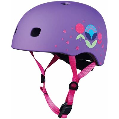 Micro - Kask M - Fioletowy w kwiatki Micro - Kask M - Fioletowy w kwiatki
