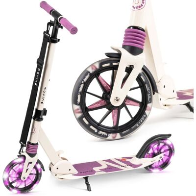 Movino City Light (beige-purple), Hulajnoga miejska dla dzieci i młodzieży Movino City Light (beige-purple), Hulajnoga miejska dla dzieci i młodzieży