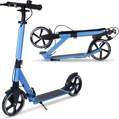 Movino, hulajnoga miejska COMFORT+, niebieska, amortyzowana, koła 200 mm, hamulec ręczny, ABEC-7 Movino, hulajnoga miejska COMFORT+, niebieska, amortyzowana, koła 200 mm, hamulec ręczny, ABEC-7