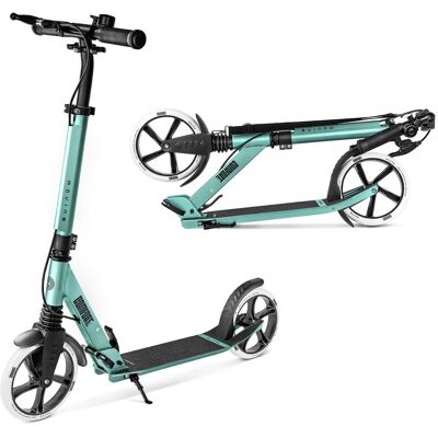 Movino, hulajnoga miejska COMFORT+, zielona, amortyzowana, koła 200 mm, hamulec ręczny, ABEC-7 Movino, hulajnoga miejska COMFORT+, zielona, amortyzowana, koła 200 mm, hamulec ręczny, ABEC-7