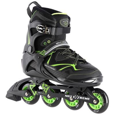 Nils Extreme, Łyżworolki, Na9022 42, Czarno-Zielone Nils Extreme, Łyżworolki, Na9022 42, Czarno-Zielone