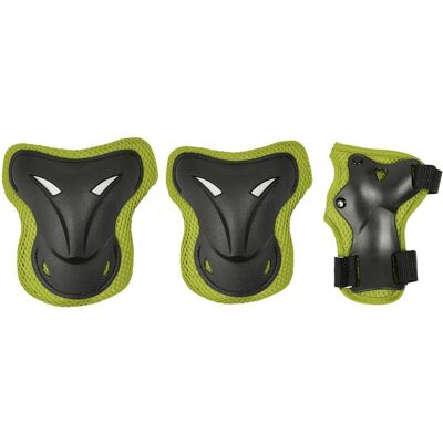 SMJ Sport Ochraniacze Zestaw Bs-P003 Czarno/Zielone S SMJ Sport Ochraniacze Zestaw Bs-P003 Czarno/Zielone S
