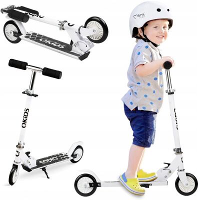 QKIDS, hulajnoga dla dzieci, Scooter Flo, dwukołowa, biała, 50 kg QKIDS, hulajnoga dla dzieci, Scooter Flo, dwukołowa, biała, 50 kg