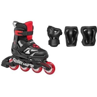 Rolki dziecięce Rollerblade Microblade Combo black - 28-32 (17,5-20,5) Rolki dziecięce Rollerblade Microblade Combo black - 28-32 (17,5-20,5)