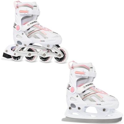 Rolki Łyżwy 2w1 Raven Pulse White/Pink Rolki Łyżwy 2w1 Raven Pulse White/Pink