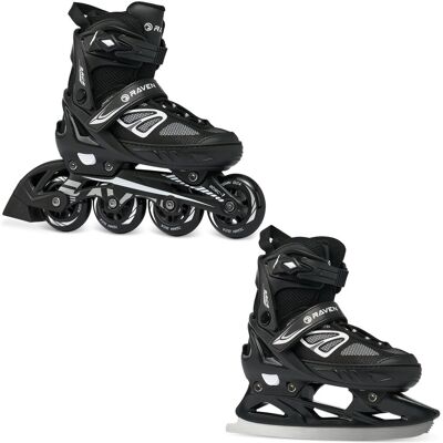 Rolki Łyżwy Figurowe 2w1 Raven Advance Black Rolki Łyżwy Figurowe 2w1 Raven Advance Black