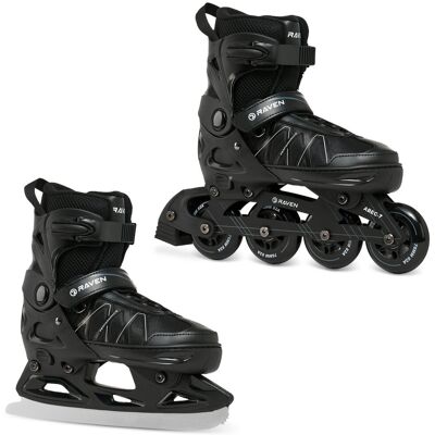 Rolki Łyżwy Figurowe 2w1 Raven Expert Black Rolki Łyżwy Figurowe 2w1 Raven Expert Black