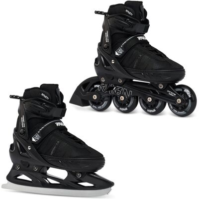 Rolki Łyżwy figurowe 2w1 RAVEN Profession PLUS Black 38-42 Speed Lacing Rolki Łyżwy figurowe 2w1 RAVEN Profession PLUS Black 38-42 Speed Lacing