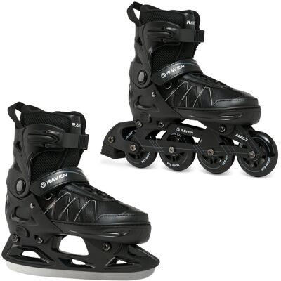 Rolki Łyżwy Hokejowe 2w1 Raven Expert Black Rolki Łyżwy Hokejowe 2w1 Raven Expert Black