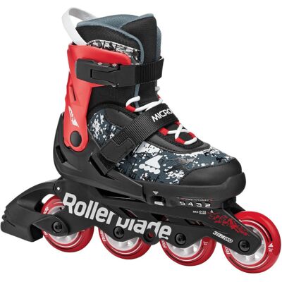 Rolki Rollerblade Microblade Sl Black Red Junior 36,5-40,5 Rolki Rollerblade Microblade Sl Black Red Junior 36,5-40,5