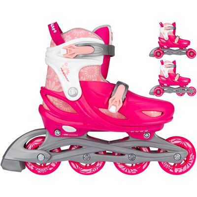 Rolko-Wrotki Dla Dzieci 3w1 Regulowane Nijdam Floral Switch Rolko-Wrotki Dla Dzieci 3w1 Regulowane Nijdam Floral Switch