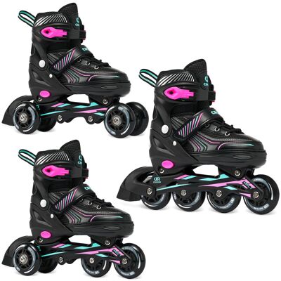 Rolko Wrotki Regulowane 3w1 Croxer Optima Mint/pink 31-34 Kauczuk Abec7 Rolko Wrotki Regulowane 3w1 Croxer Optima Mint/pink 31-34 Kauczuk Abec7