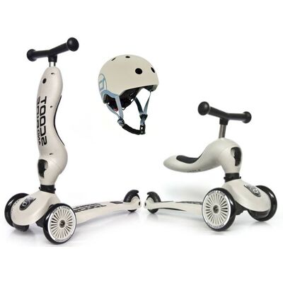 Scoot and Ride HULAJNOGA JEŹDZIK Highwaykick1 2w1 + Kask 1-5 lat Ash Bear Scoot and Ride HULAJNOGA JEŹDZIK Highwaykick1 2w1 + Kask 1-5 lat Ash Bear