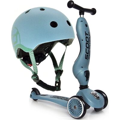 Scoot and Ride ZESTAW HULAJNOGA 2w1 + KASK STEEL 1+ Scoot and Ride ZESTAW HULAJNOGA 2w1 + KASK STEEL 1+