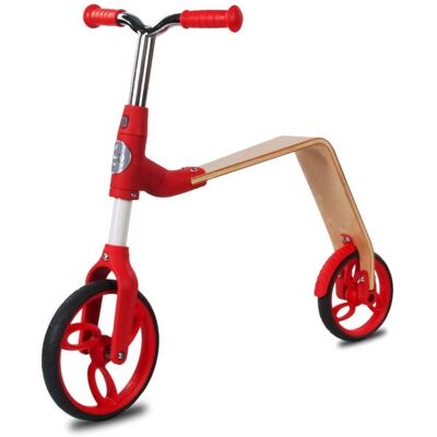 Sun Baby Rowerek biegowy i hulajnoga EVO 360° - czerwony Sun Baby Rowerek biegowy i hulajnoga EVO 360° - czerwony