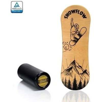 TRICKBOARD Deska do balansowania CLASSIC SNOWFLOW (Deska + Czarny wałek) - TÜV TRICKBOARD Deska do balansowania CLASSIC SNOWFLOW (Deska + Czarny wałek) - TÜV
