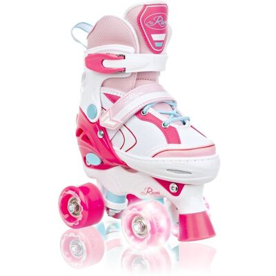 Wrotki Regulowane Raven Lia Pink Kółka Led Wrotki Regulowane Raven Lia Pink Kółka Led