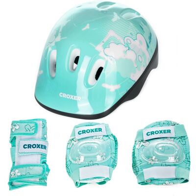 Zestaw CROXER Kask Dream Mint S + Ochraniacze Fibre Mint S Zestaw CROXER Kask Dream Mint S + Ochraniacze Fibre Mint S