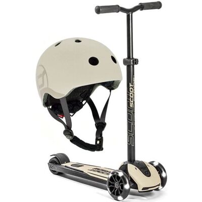 Scoot and Ride Zestaw Scootandride Highwaykick 5 Hulajnoga + Kask S-M Ash Scoot and Ride Zestaw Scootandride Highwaykick 5 Hulajnoga + Kask S-M Ash